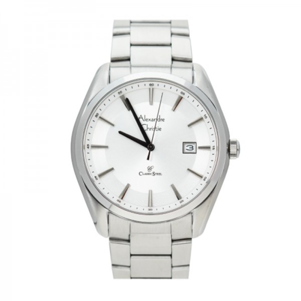 Alexandre Christie AC 8648 Silver White Man MDBSSSL